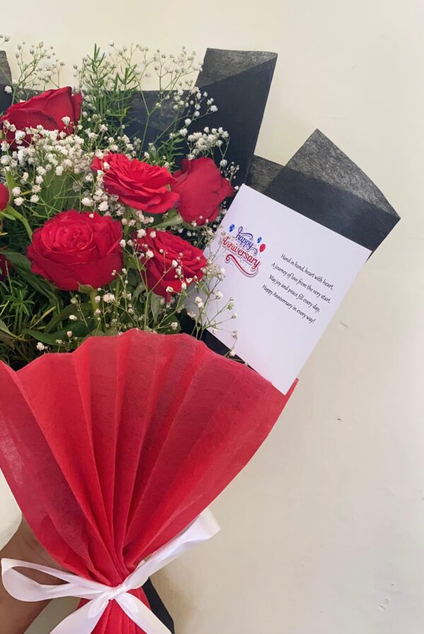 Six Roses Bouquet - Image 3