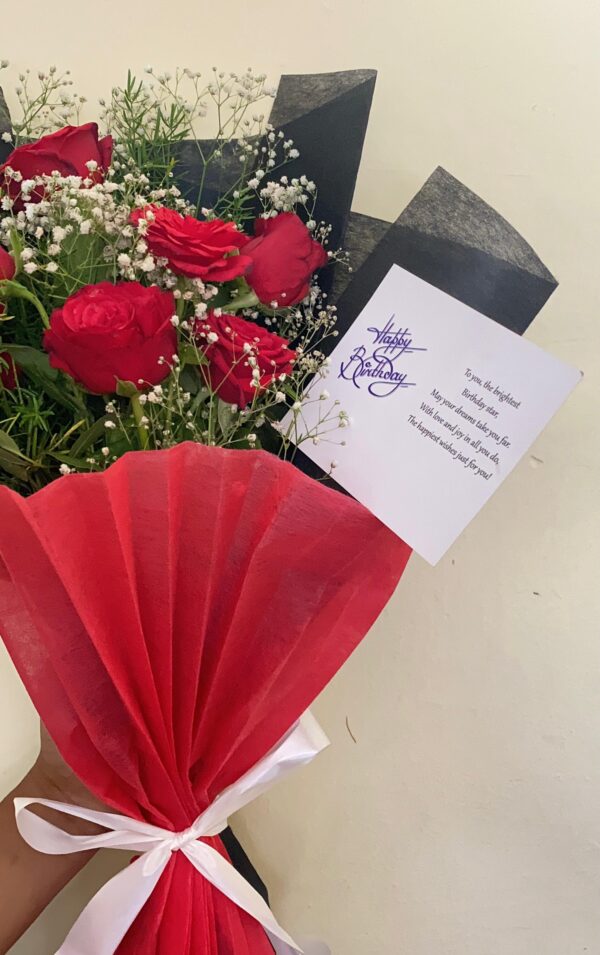Six Roses Bouquet - Image 4