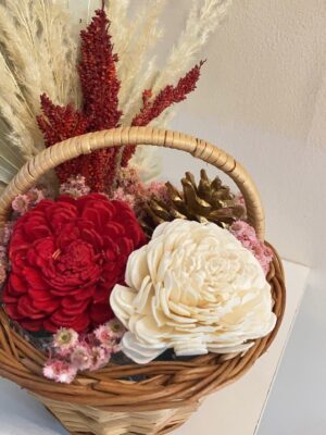 Velvet Flame – Dry Flower Basket