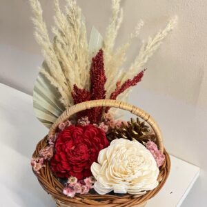 Velvet Flame – Dry Flower Basket