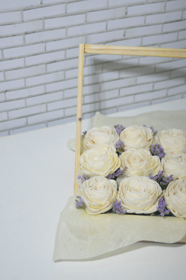 White Sola Basket - Image 2