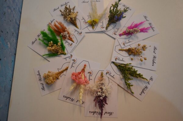 Gift Cards - Mini Dry Flower Bouquet - Set of 10 Random Packs - Image 7