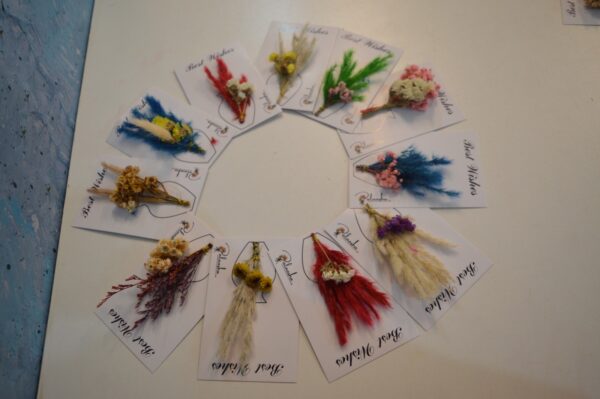 Gift Cards - Mini Dry Flower Bouquet - Set of 10 Random Packs