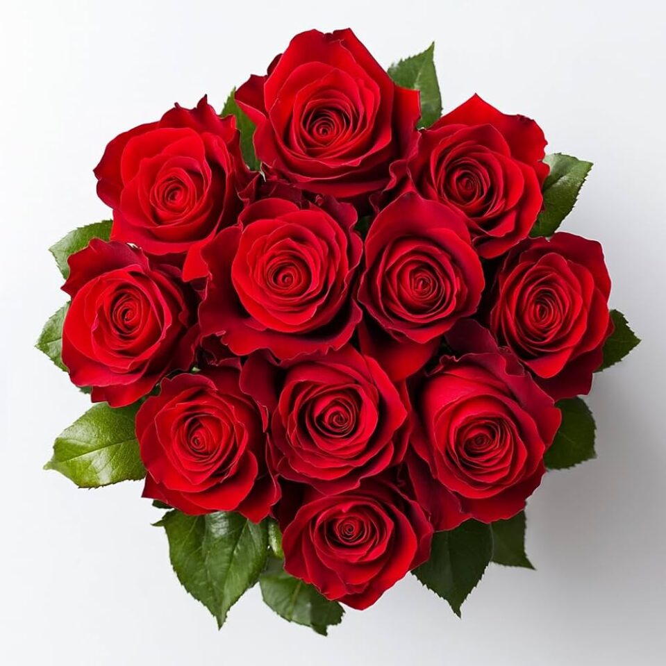 Classic Red Roses – 10 Stems